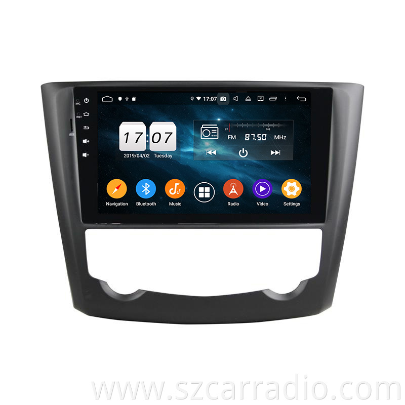 Kadjar 2016 car player touch screen